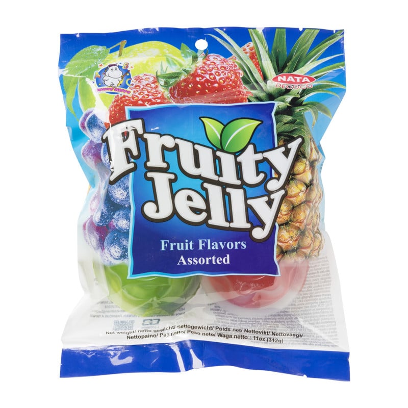 Fruity jelly flower cup - diverse smaken - 312 g