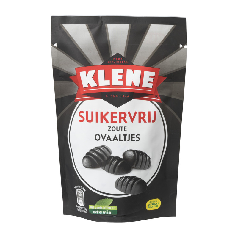 Klene drop - ovaaltjes suikervrij - 110 g
