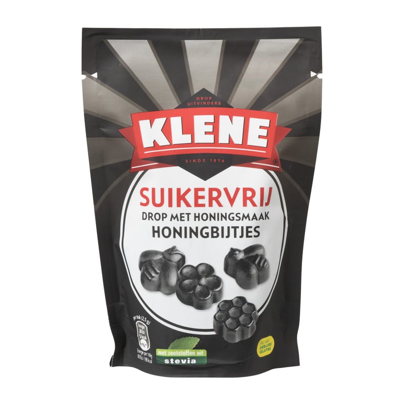 Klene drop - honingbijtjes suikervrij - 110 g