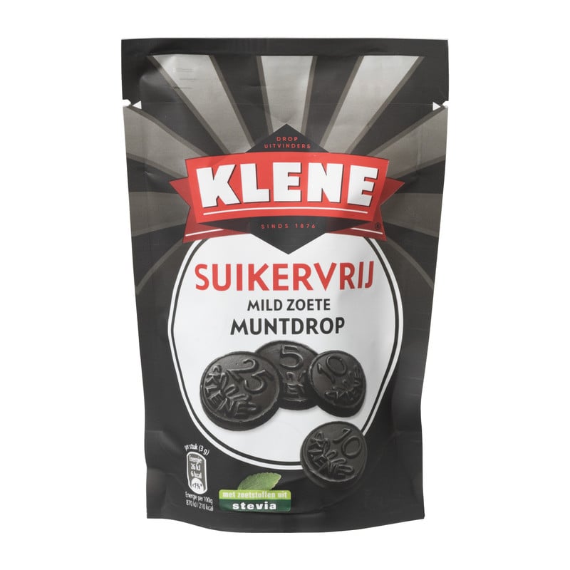 Klene drop - muntdrop suikervrij - 100 g