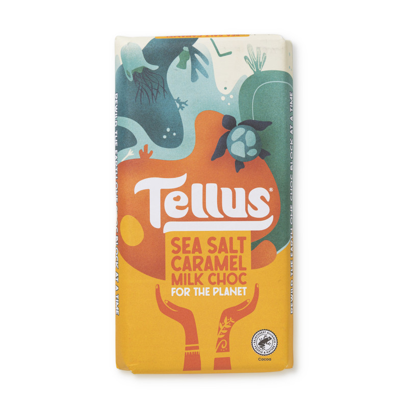 Tellus chocoladereep - karamel zeezout 