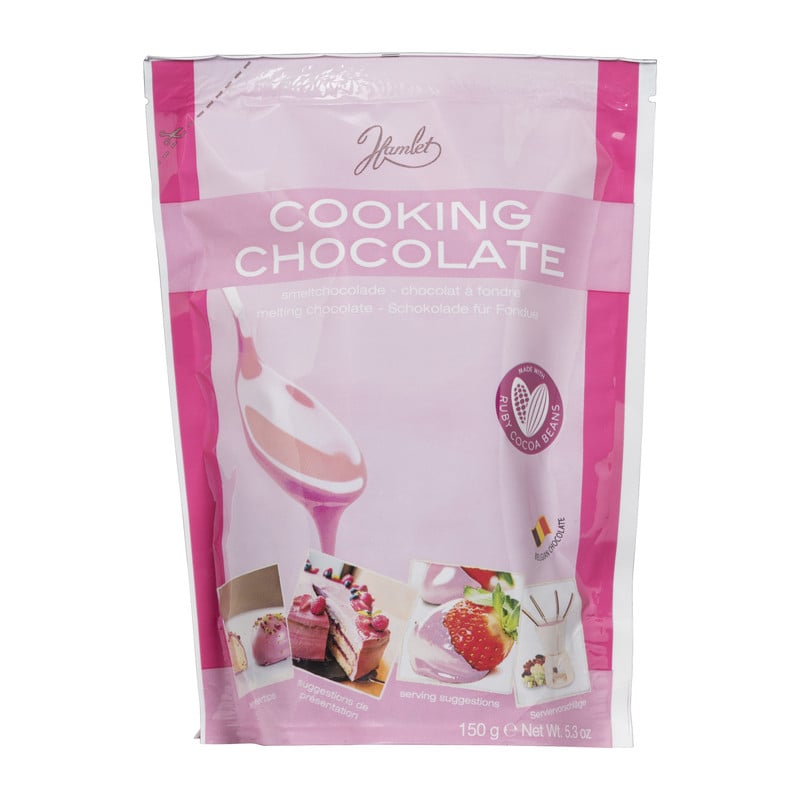 Hamlet fondue roze chocolade - ruby - 150 g