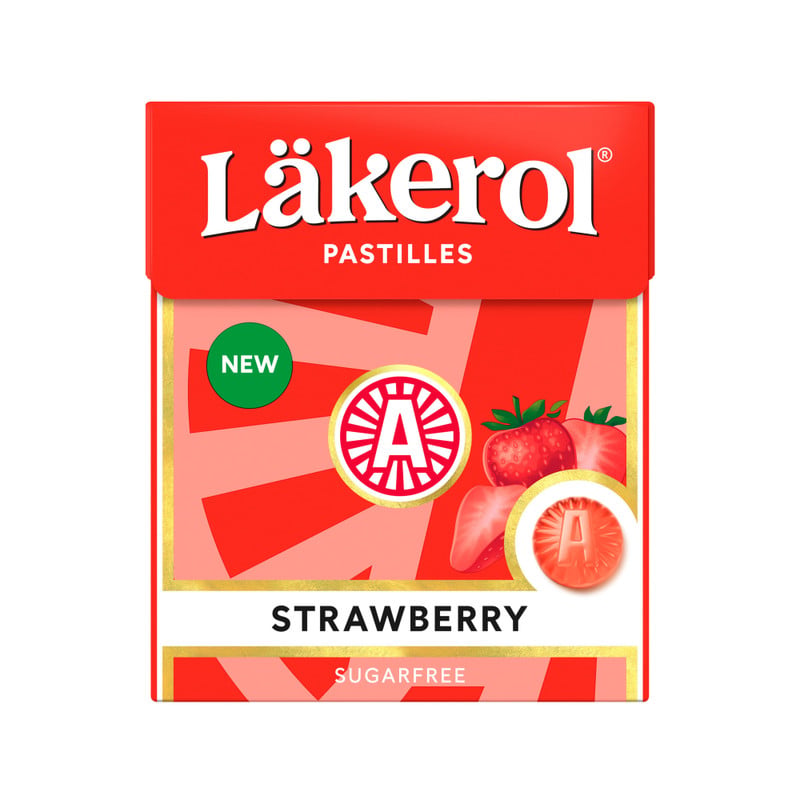 Läkerol pastilles - aardbei - 25 gram