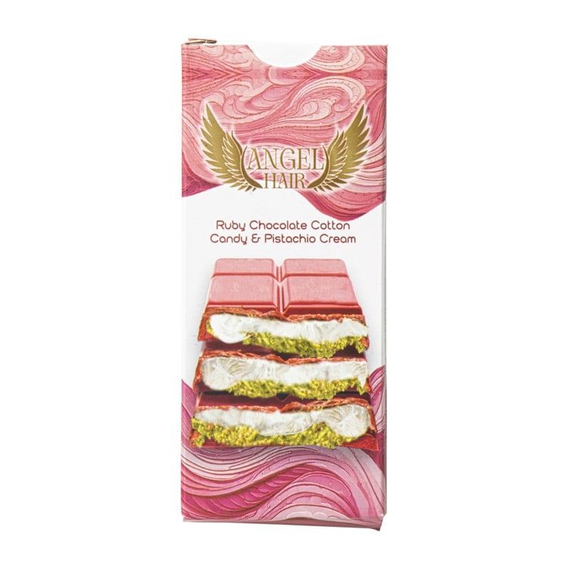 Chocolade reep angel hair - ruby - 80 gram
