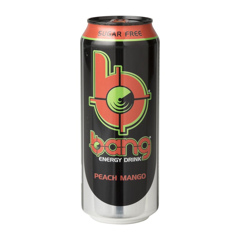 Bang energy drink suikervrij - peach mango - 500 ml