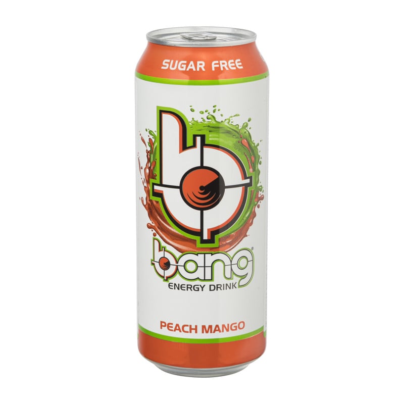 Bang energy drink suikervrij - peach mango - 500 ml 