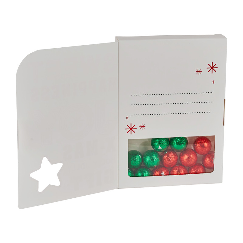Kerstkaart met chocolade - 70 g