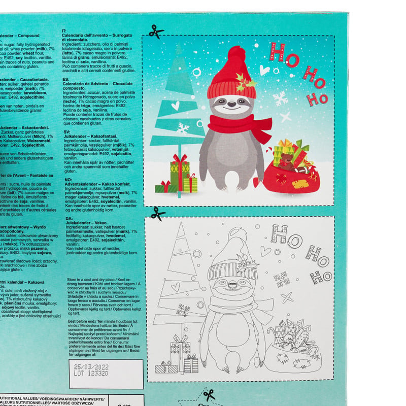 Adventskalender - merry sloth