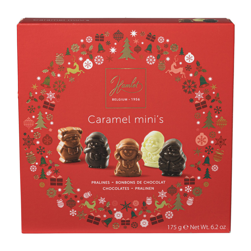 Kerst chocolaatjes - caramel - 175 gram