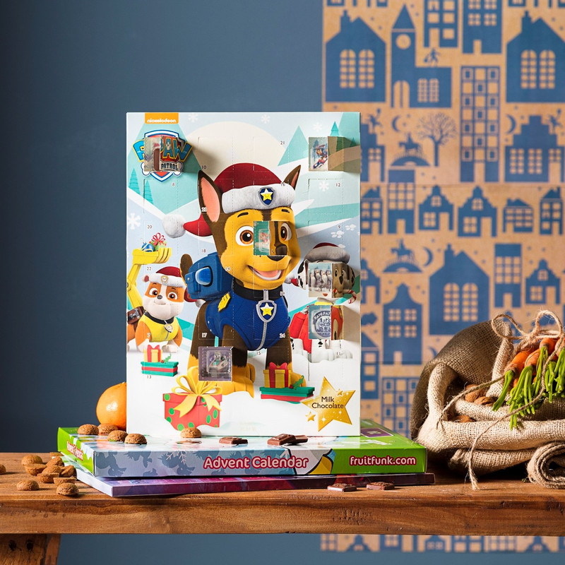 Adventskalender met chocolade - Paw Patrol - 50 g 