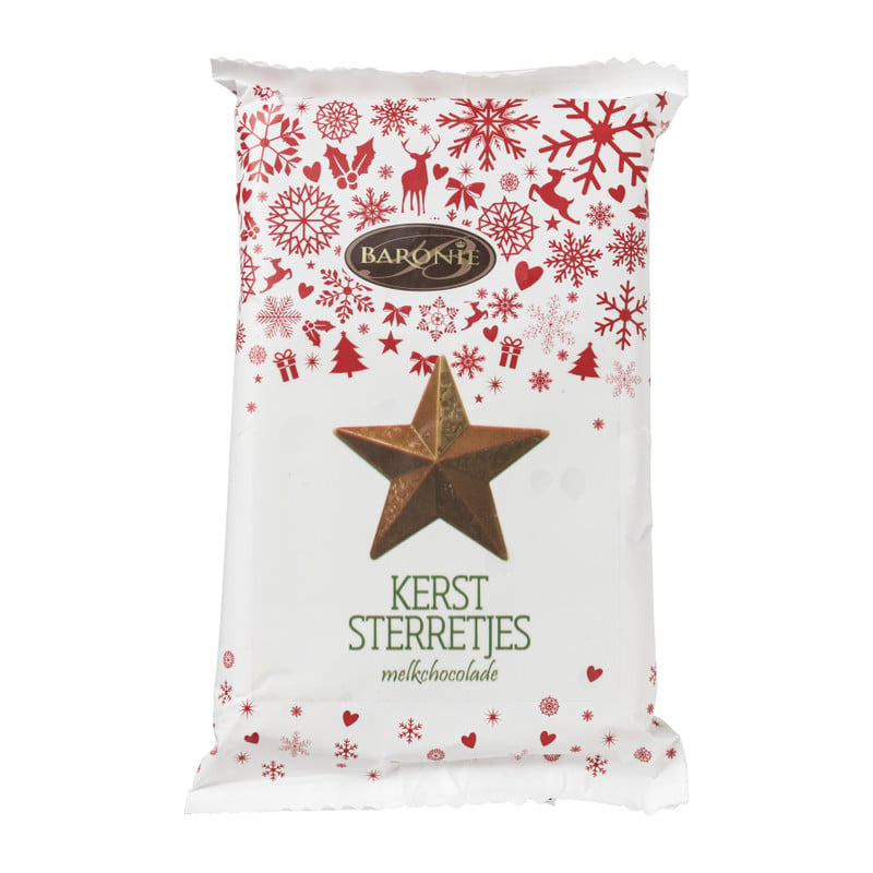 Baronie kerststerren - melk - 37.5 gram 