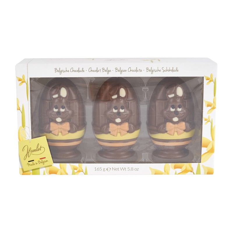 Chocolade paaseieren –  set van 3 - 165 g 