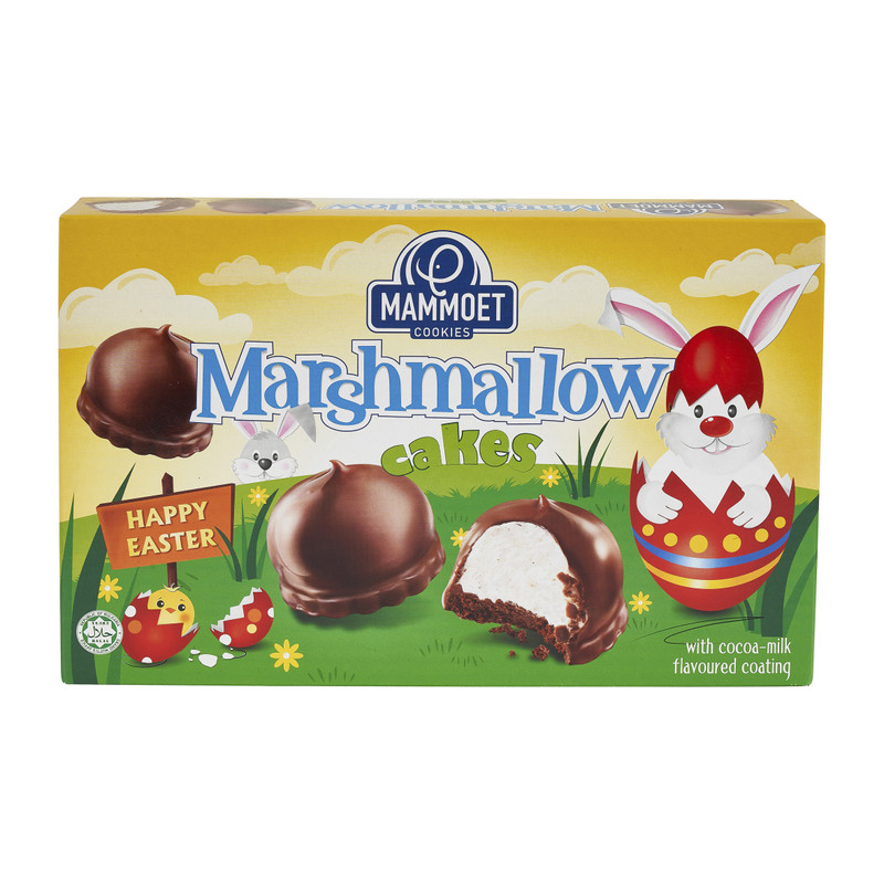 Marshmallow cakejes - chocoladetopping