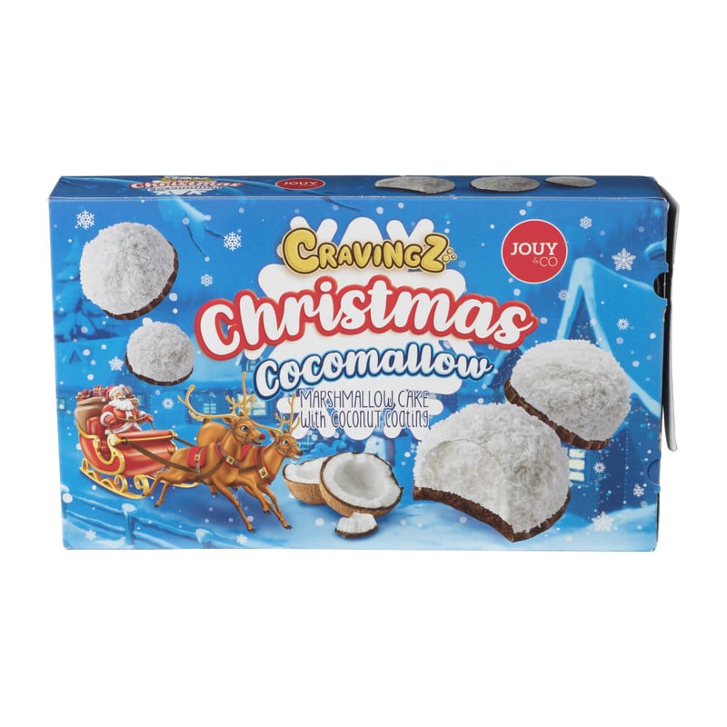 Kerst marshmallow - kokos - 150 gram