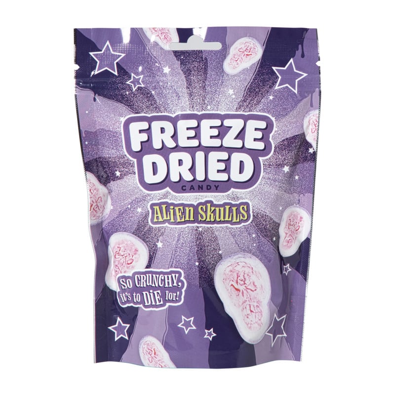 Freeze dried candy alien skulls - 57 gram 