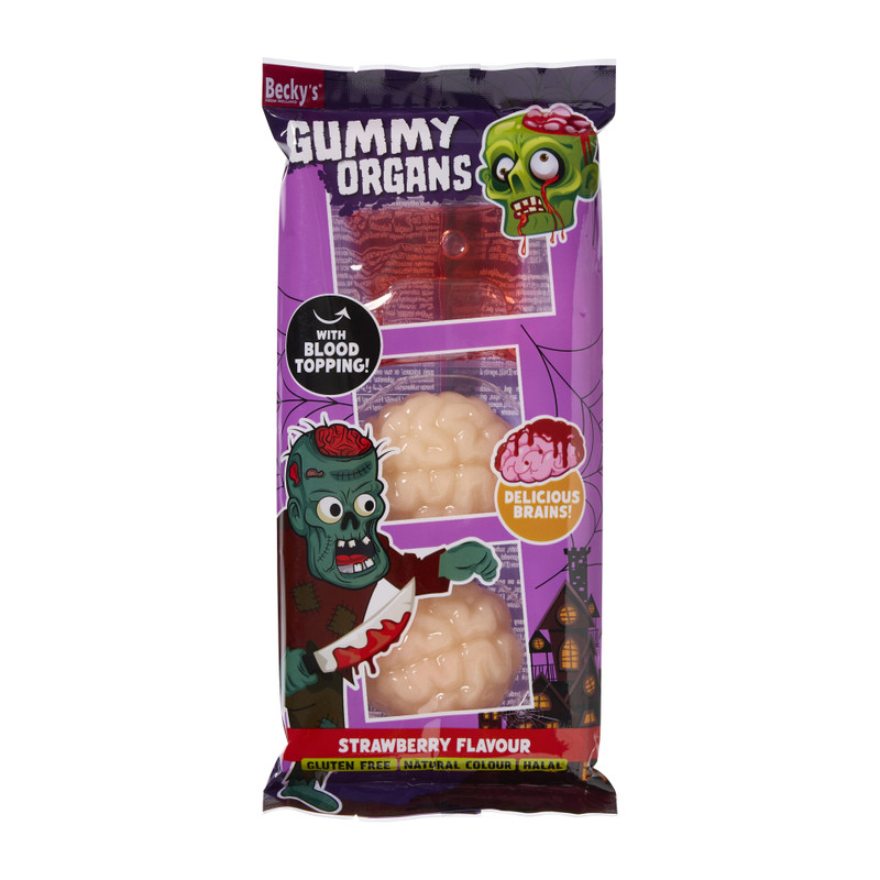 Gummy organen met bloed - 70 gram 