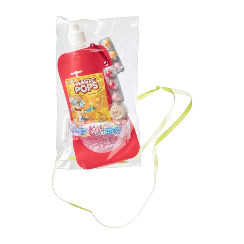 Soft waterfles met snoep - diverse kleuren