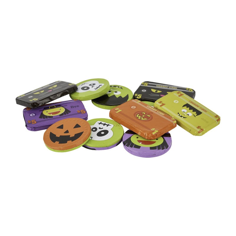Creepy Halloween chocolade geld - 100 gr