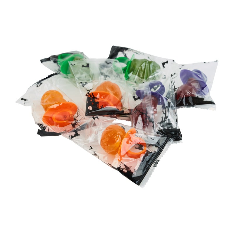 Halloween ring lolly pops - 7 stuks - diverse smaken