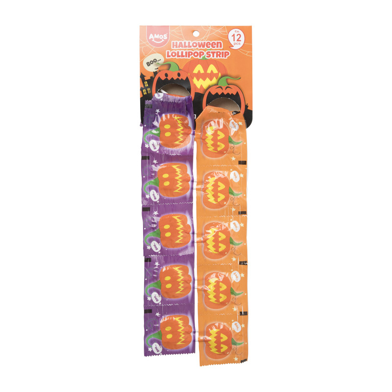 Halloween lolly's - pompoen - 14 stuks