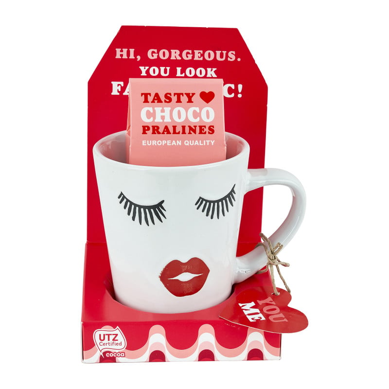 Mok met pralines - diverse varianten - 40 g