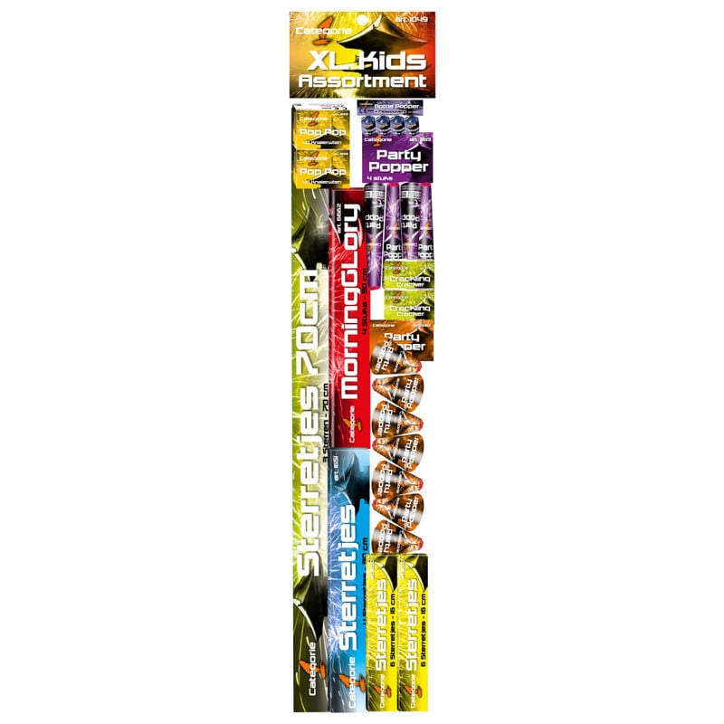 Kids assortiment vuurwerk XL - 140-delig