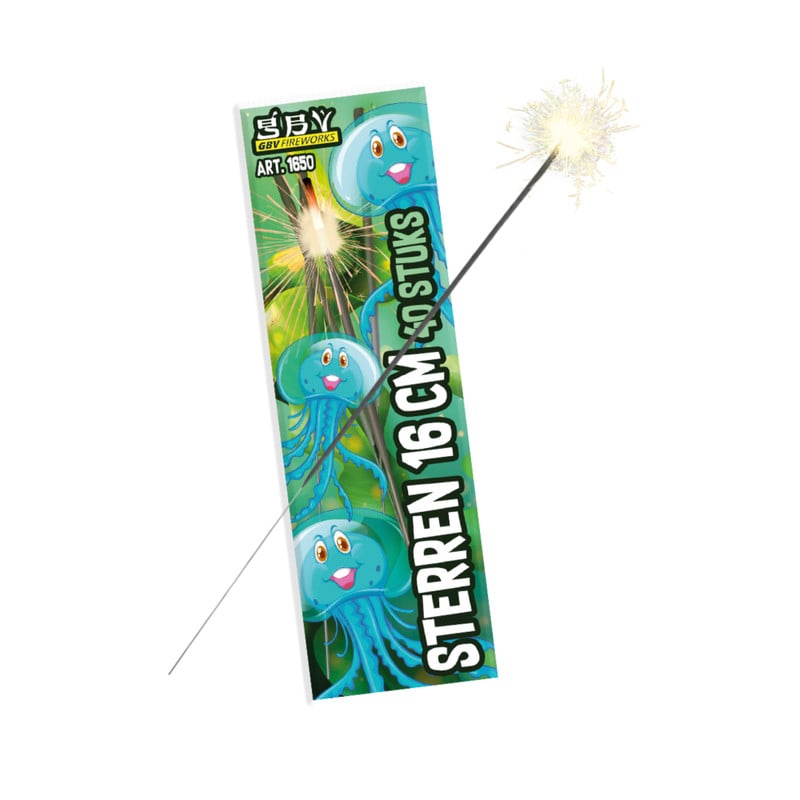 Sterretjes - 16 cm - set van 40