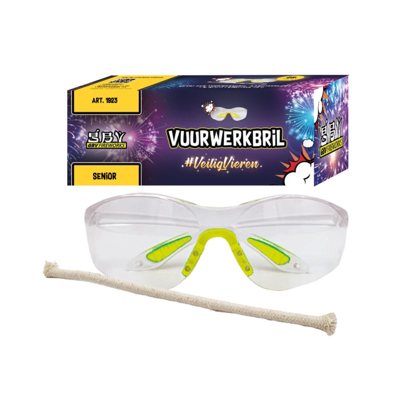 Vuurwerkbril - senior