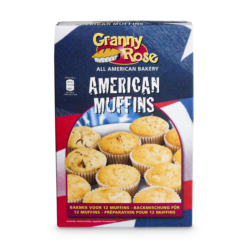 Bakmix - American muffins - 250 gram
