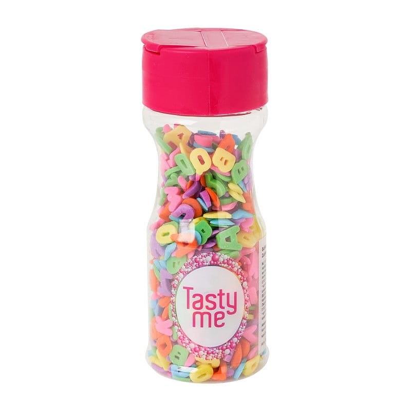 Tasty Me suikerfiguur letterpret - multikleur - 45 gram