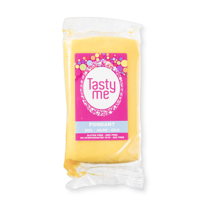 Tasty Me rolfondant - geel - 200 gram