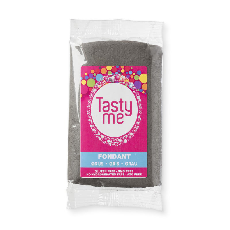 Tasty Me - rolfondant grijs - 200g