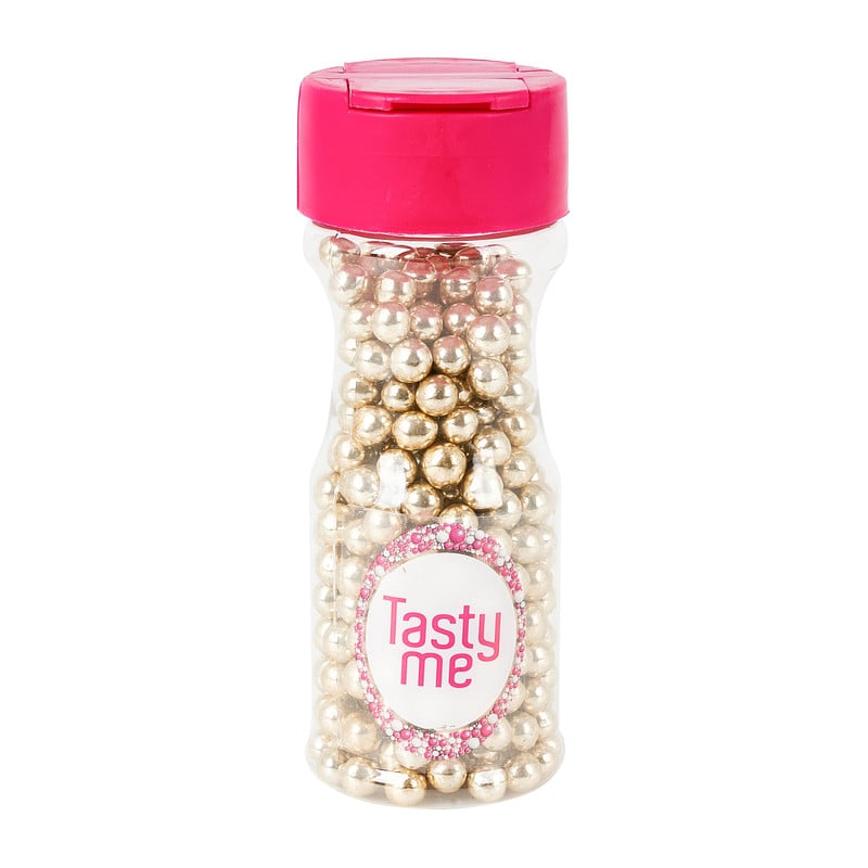 Tasty Me choco parels - goud - 50 gram