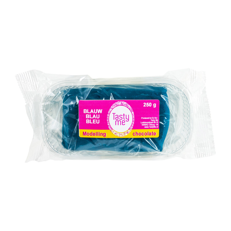 Tasty Me modelleer chocolade - blauw - 250 g
