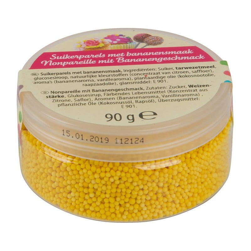 Suikerparels - banaan - 90 gram