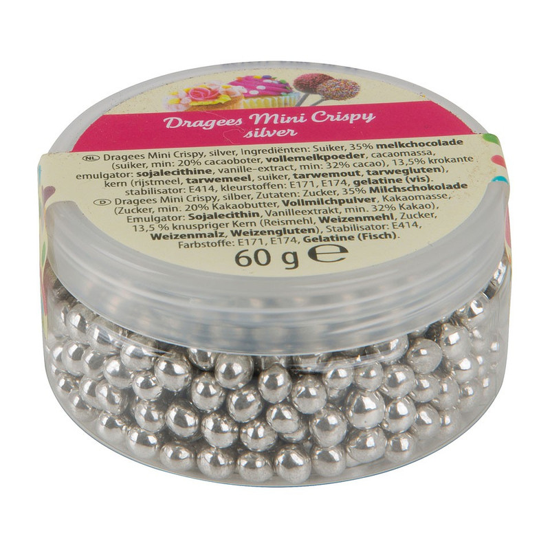 Crispy zilverparels - 60 gram