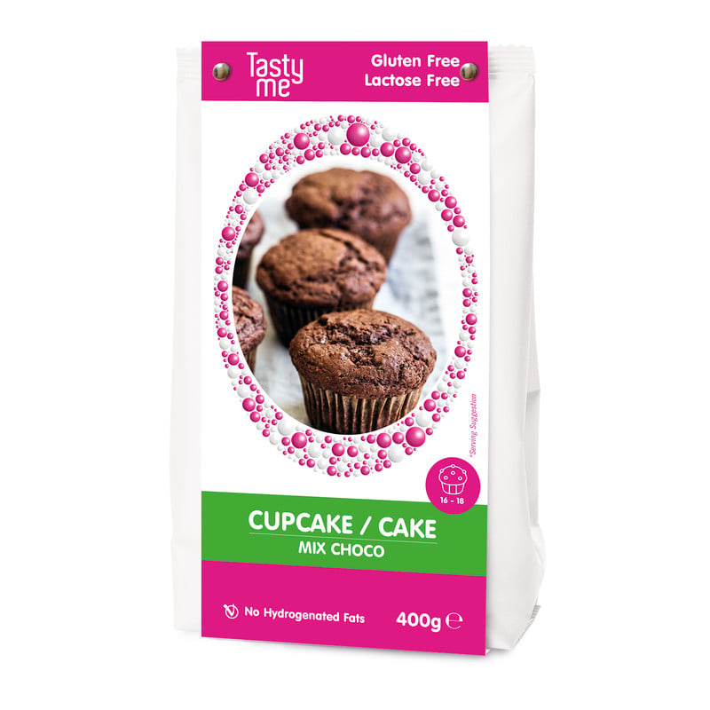 Tasty Me chocolade cupcakes - glutenvrij en lactosevrij - 400 g 