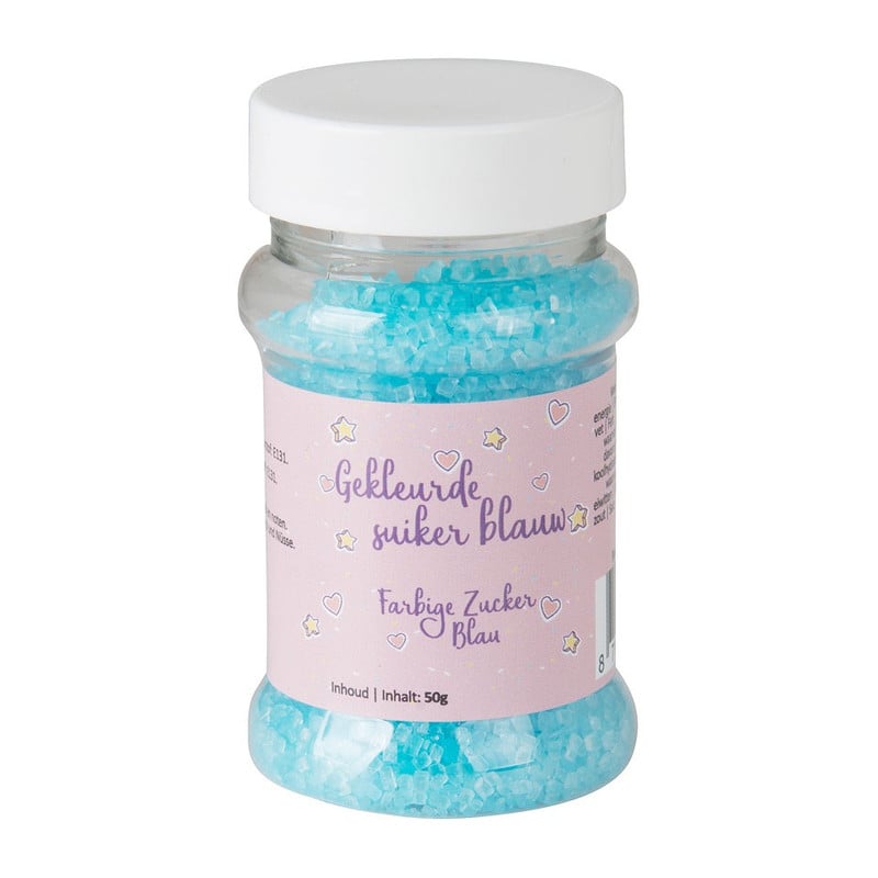 Gekleurde suiker - blauw 