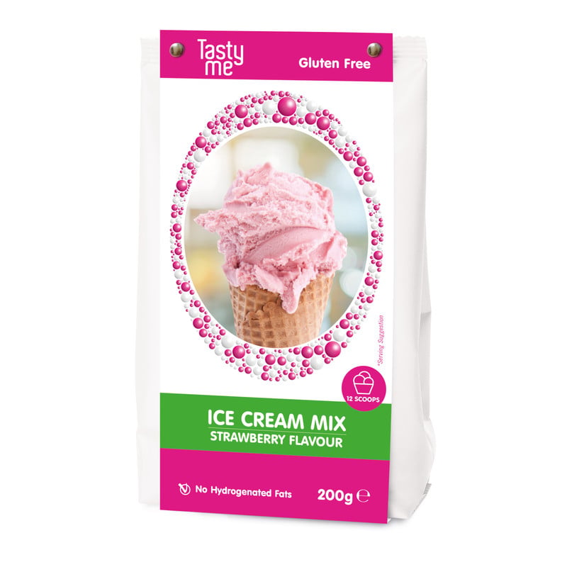 Tasty Me ijsmix - aardbei - 200 gram
