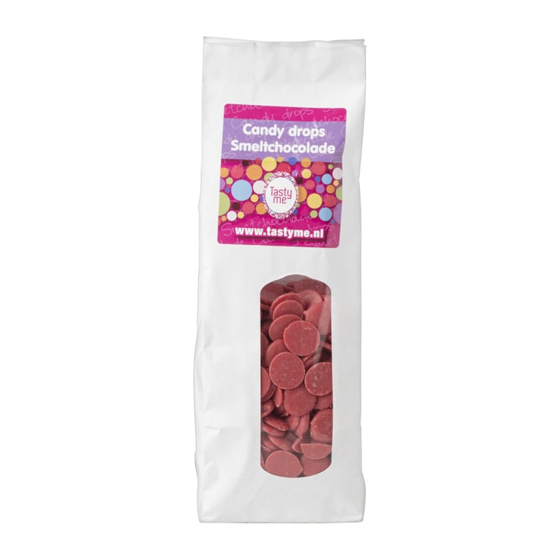 Tasty Me candy drops - roze - 300 gram