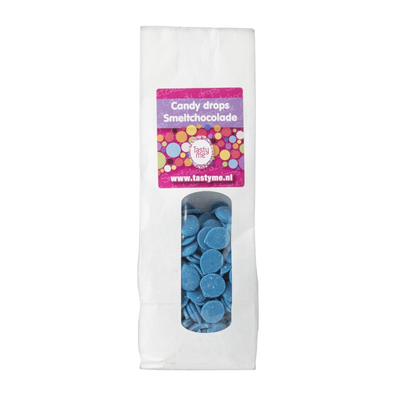 Tasty Me candy drops  - blauw - 300 gram