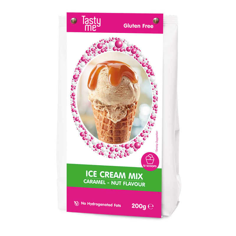 Tasty Me ijsmix - karamel walnoot - 200 gram