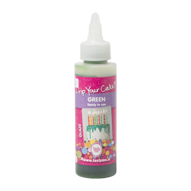 Tasty Me drip your cake - groen - 125 gram