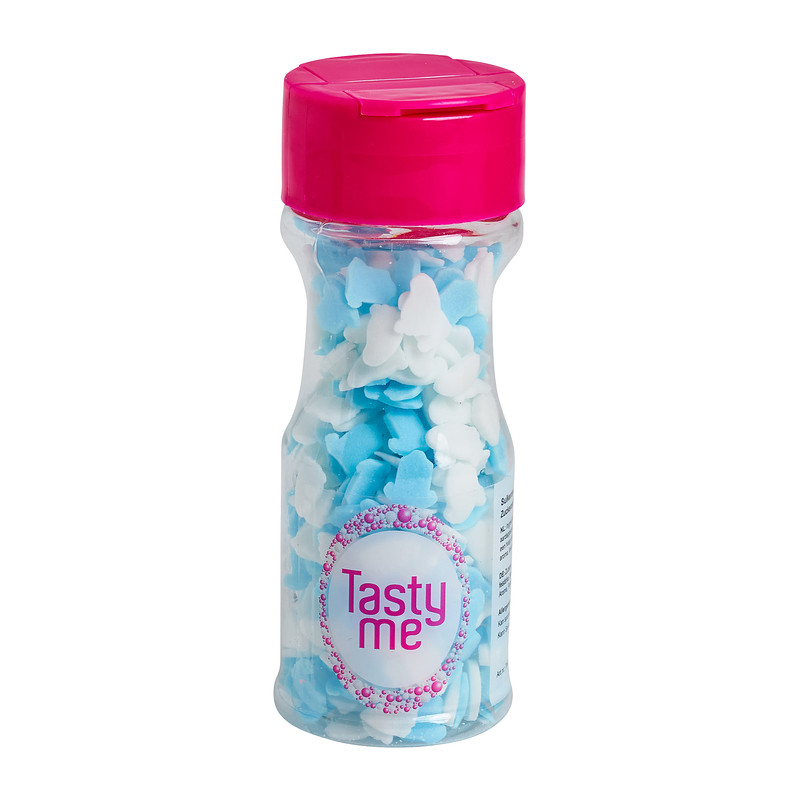 Tasty me romper/voetjes mix - blauw/wit - 45 g 