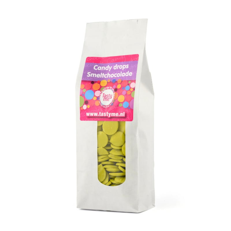 Tasty Me candy drops - groen - 300 gram 
