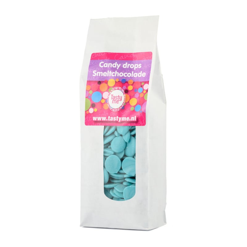 Tasty Me candy drops - blauw - 300 gram 