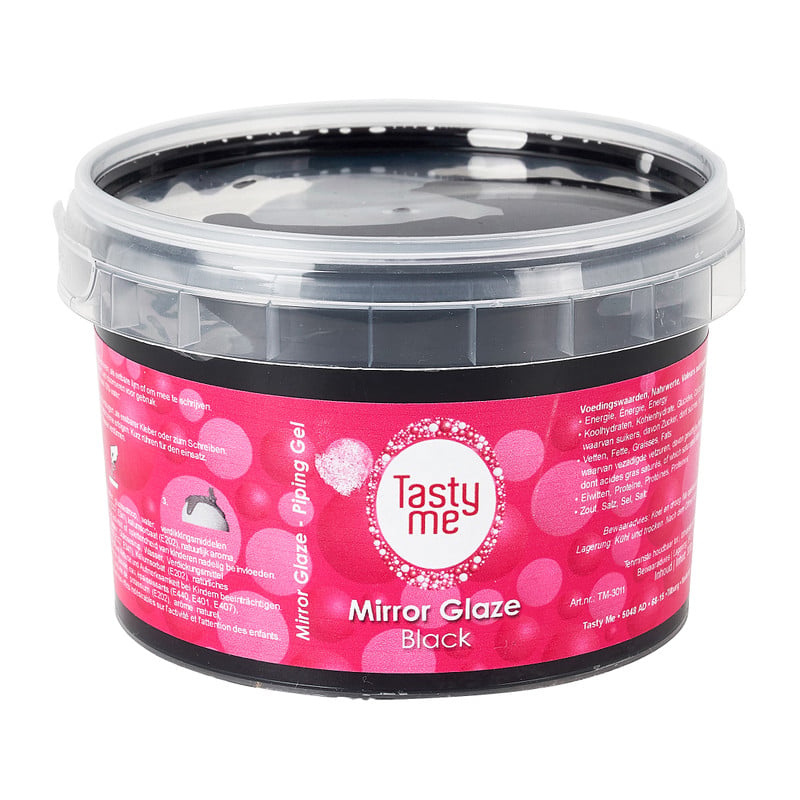 Tasty Me glazuur - zwart - 300 g