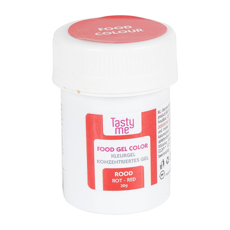 Tasty Me kleurgel - rood - 30 gram