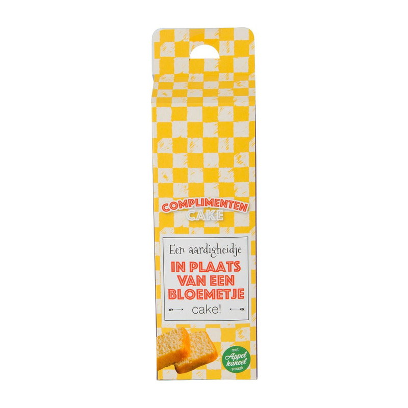 Complimenten cake - Een aardigheidje in plaats van een bloemetje