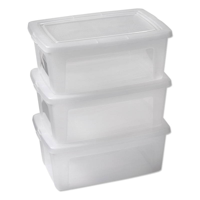Iris clearbox - 11 liter - set van 3